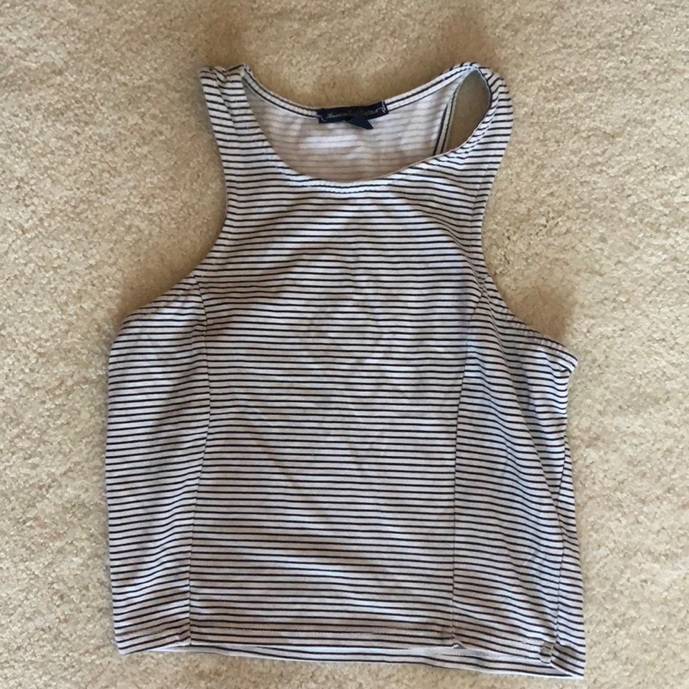 AEO Striped Crop Top